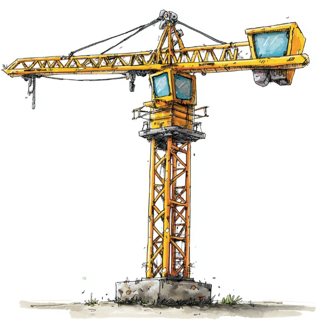 Construction crane icon